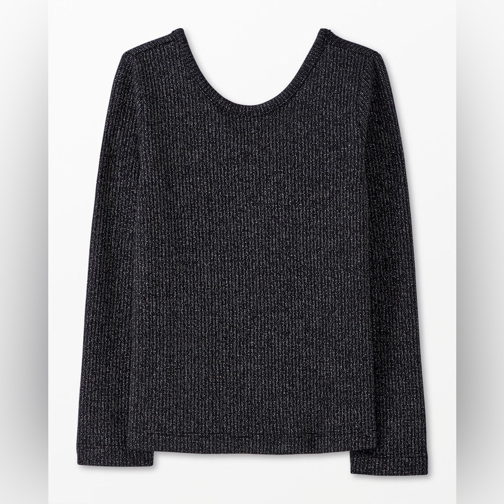 Hanna Anderson Long Sleeve Sparkle Skater Tee